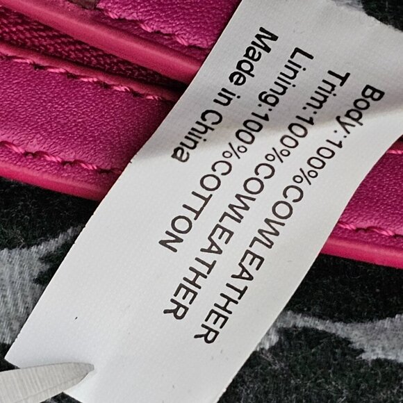 Betsey Johnson Studded Skull Cow Leather Clutch Pink Y2K Satchel Bag - Picture 7 of 10